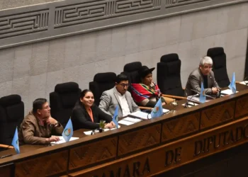 La directiva de la Cámara de Diputados. Foto: APG.