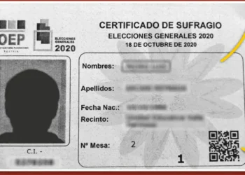 Referencial. Un certificado de sufragio.
Foto: RRSS