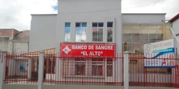 Frontis del Banco de Sangre en la zona Ciudad Satélite de El Alto. FOTO: GAMEA