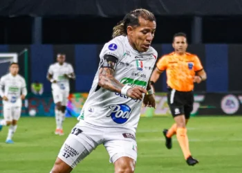 Dayro Moreno en los cuartos de final de la Copa Sudamericana 2025. (FOTO: Once Caldas DAF)