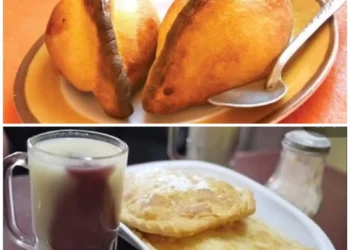 La salteña y el api con pastel, en la semifinal del Mundial de Desayunos. FOTO: RRSS