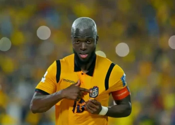 Enner Valencia en su despedida de las eliminatorias sudamericanas. (FOTO: AFP)