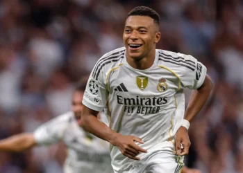 Kylian Mbappé celebró su gol 50 con el Real Madrid. (FOTO: Real Madrid C.F.)