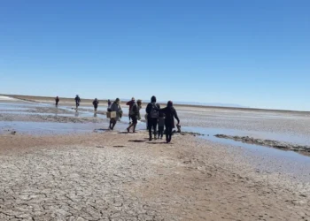 Un desequilibrio hídrico amenaza al Lago Poopó. FOTO: ABI