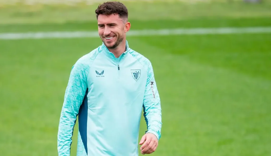 Laporte entrena con el Athletic de Bilbao. (FOTO: Athletic Club)