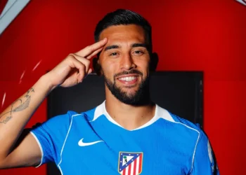 Nico González con el Atlético de Madrid