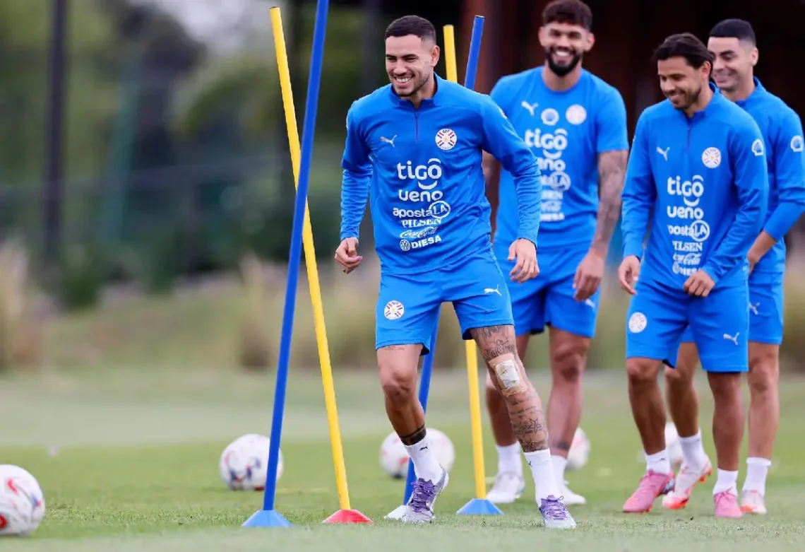 Entrenamiento de Paraguay. (FOTO: Selección Paraguaya de Fútbol)