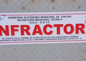 La Alcaldía de Viacha notificó a las empresas mineras infractoras. Foto: Vos Tv.