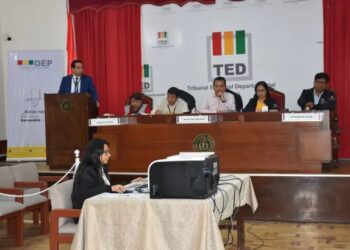 Sala plena del TED Tarija realiza el cómputo departamental.