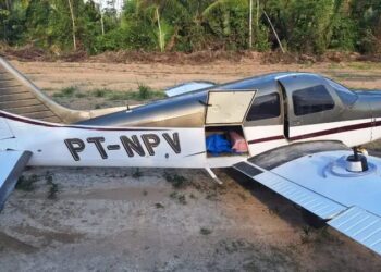 La avioneta tiene placa boliviana/Policía Federativa de Brasil