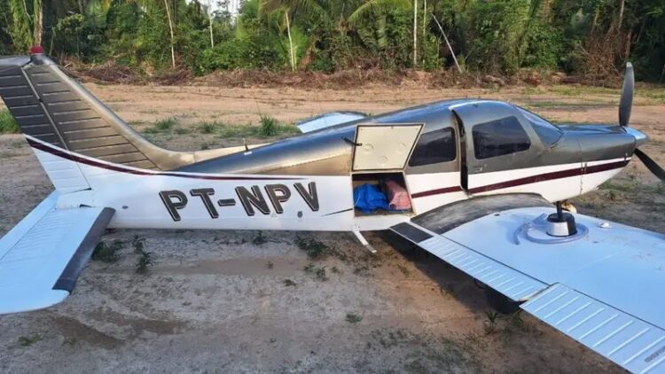 La avioneta tiene placa boliviana/Policía Federativa de Brasil