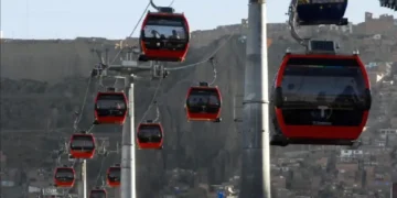 La atención en todas las líneas del teleférico estará suspendida el domingo por las elecciones. FOTO: ARCHVIO