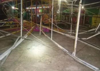 La caída del juego mecánico dejó al menos 10 heridos/RRSS
