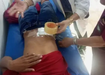 Publicaron una foto mostrando la falta de tela adhesiva/ JC Noticias Riberalta