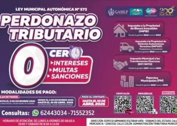 Comienza el perdonazo tributario hasta el 30 de abril de 2026. Foto: Archivo.
