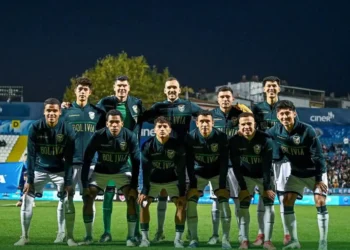 Formación titular de la Selección Boliviana que derrotó a Jordania por 1-0 en Estrambul (FBF)