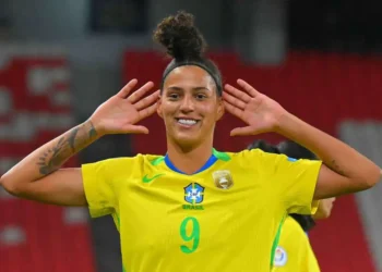Amanda Gutierres celebra un gol. (FOTO: AFP)