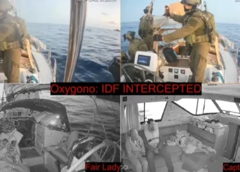 El ejército israelí abordó los barcos de la flotilla/AFP