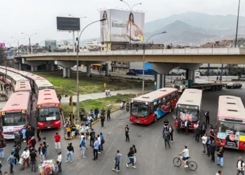 Los conductores de bus protestan contra la inseguridad/AFP