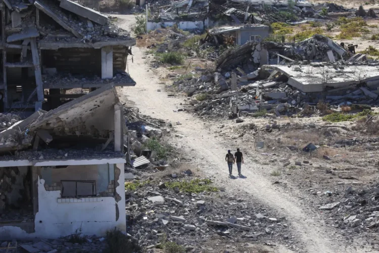 Los palestinos encontraron sus viviendas destruidas/AFP