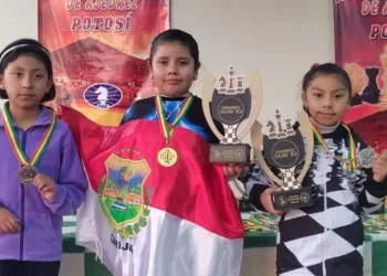 La premiación en la rama femenina del nacional.