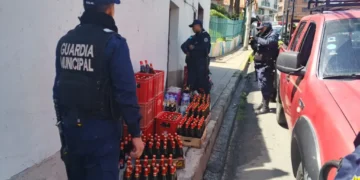 También se decomisaron bebidas alcohólicas. Foto: AMUN.