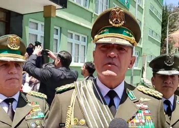 El comandante general de la Policía Boliviana, Augusto Russo.