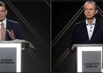 Los candidatos presidenciales Rodrigo Paz y Jorge Tuto Quiroga.