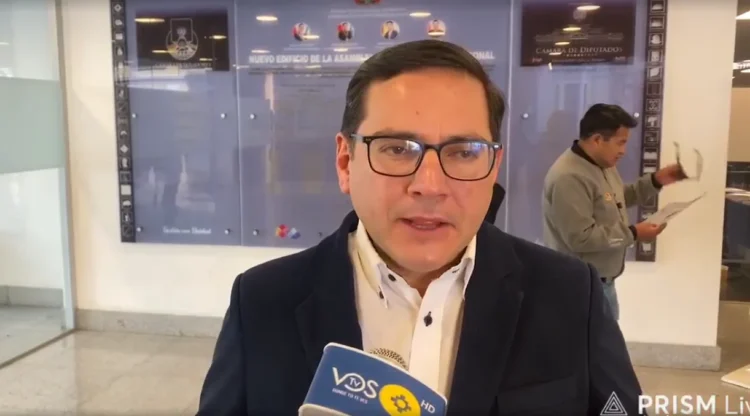 El diputado electo de la alianza Libre, Juan Carlos Velarde. (Captura: Vos TV)