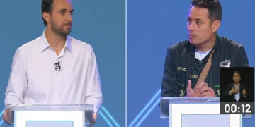 Candidatos a la Vicepresidencia de Bolivia participan en el debate organizado por el OEP rumbo al balotaje 2025.
