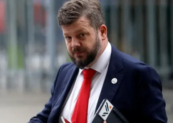 El candidato presidencial chileno del Partido Nacional Libertario (PNL), Johannes Kaiser. Foto: AFP