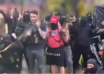 Sebastián Marset y sus acompañantes.
Foto: RRSS