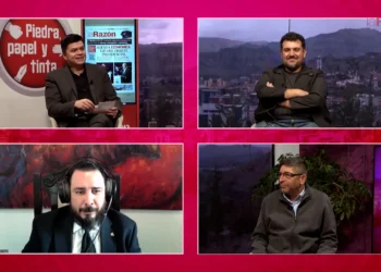 Carlos Saavedra, Rolando Schrupp y Ricardo Paz en entrevista con Piedra, Papel y Tinta.