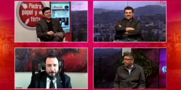 Carlos Saavedra, Rolando Schrupp y Ricardo Paz en entrevista con Piedra, Papel y Tinta.