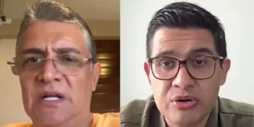 El senador electo de la alianza Libertad y Democracia (Libre) Ernesto Suárez y el analista político Vladimir Peña en entrevista con La Razón Radio.