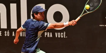 Juan Carlos Prado en plena competencia internacional (Instituto Sports)