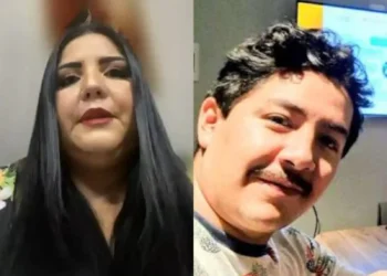 La fiscal Jessica Echeverría y Luis Marcelo Arce Mosqueira.