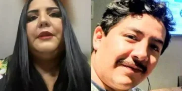 La fiscal Jessica Echeverría y Luis Marcelo Arce Mosqueira.