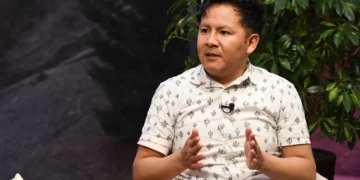 Joaquín Martela en entrevista con Piedra, Papel y Tinta. Foto: Oswaldo Aguirre.