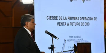 El presidente del Banco Central de Bolivia (BCB), Edwin Rojas. Foto: Roberto ARANDA @APGNoticiasBo