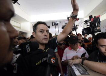 El candidato a la Vicepresidencia del PDC, Edmand Lara. Foto: APG.