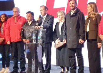 Los candidatos de Libre, Jorge Quiroga y Juan Pablo Velasco. Foto: Captura.