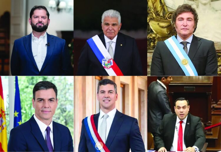 Presidentes de la región y España.