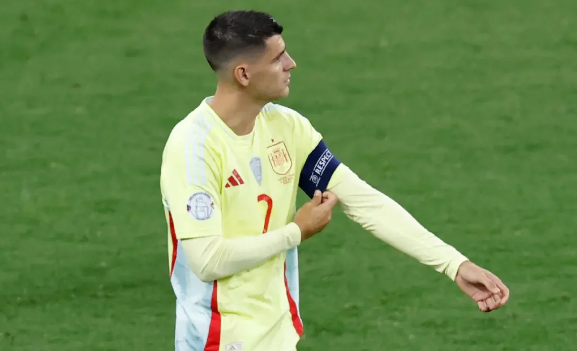 Álvaro Morata delantero de España. (FOTO: AFP)