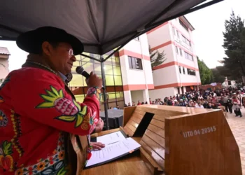 El presidente Luis Arce anunció la promulgación de la ley para el crédito. Foto: Lucho Arce.