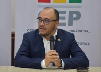 El vocal del TSE, Gustavo Ávila. FOTO: ABI