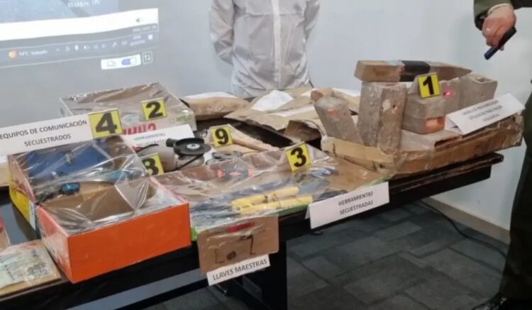 Los objetos utilizados por los delincuentes/Policía Boliviana