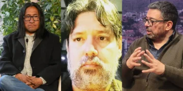 Carlos Macusaya, Gerson Rivero y Fernando Molina.