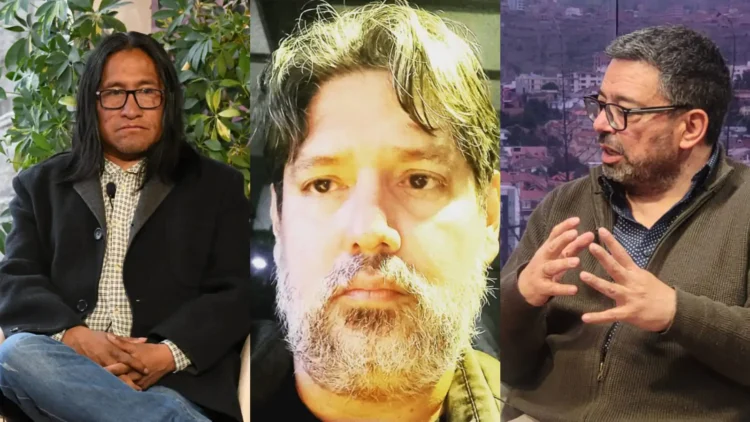 Carlos Macusaya, Gerson Rivero y Fernando Molina.