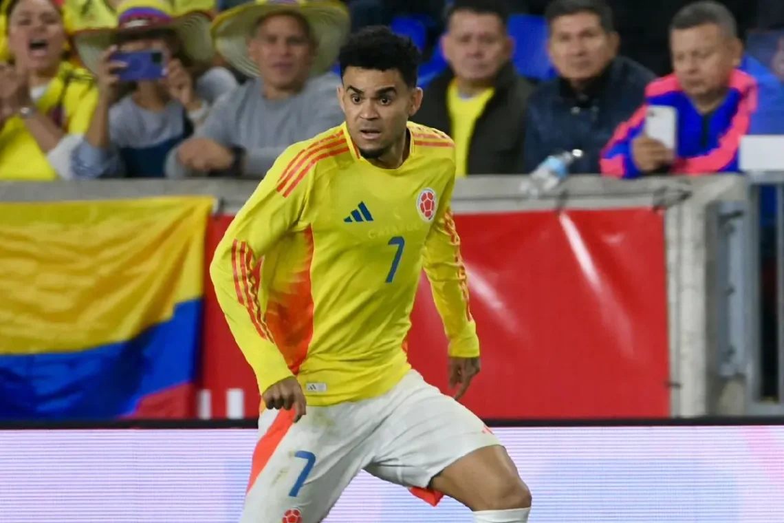 Luis Díaz en el partido frente a Cánada. (FOTO: Selección Colombia - FCFSeleccionCol)